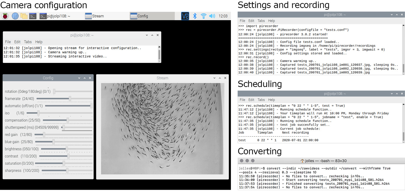Pirecorder: Controlled and automated image and video recording with the ...